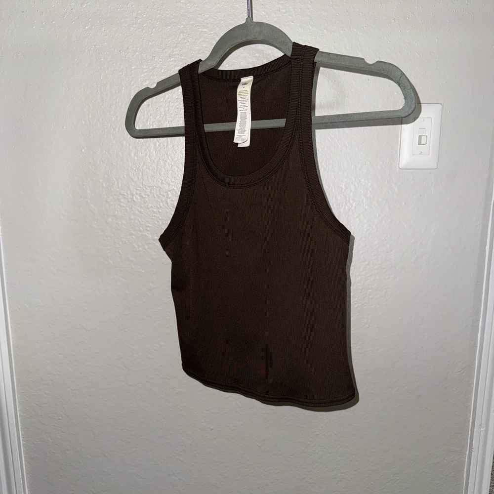 ALO Yoga Chocolate Ribbed Tank